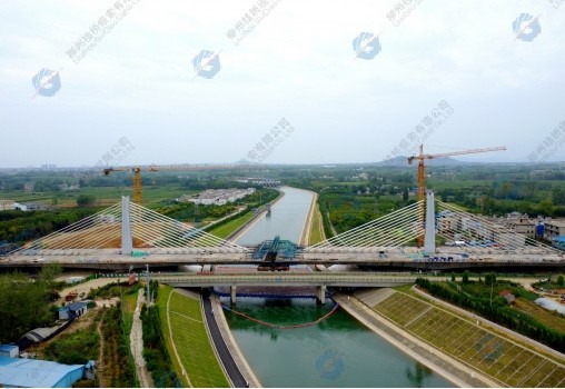 Yao Zhanggang Cable-stayed Bridge Over Yahe River in Nanyang City